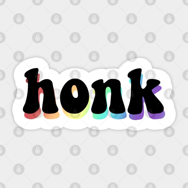 honk - pastel rainbow edition Sticker by flowercities